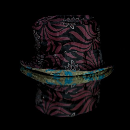 Coco HAT 53/ M-L   - REVERSIBLE bucket HAT SILK