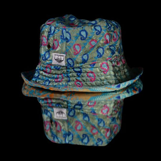 Coco HAT 54/ M-L   - REVERSIBLE bucket HAT SILK