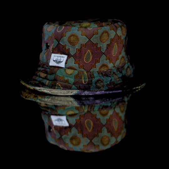 Coco HAT 54/ M-L   - REVERSIBLE bucket HAT SILK