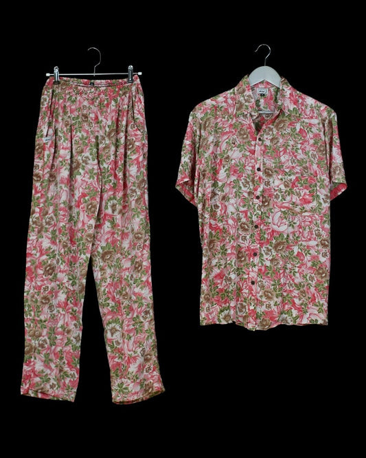 INDIWAII SET PANT - SHORT SLEEVE SHIRT  8 - M