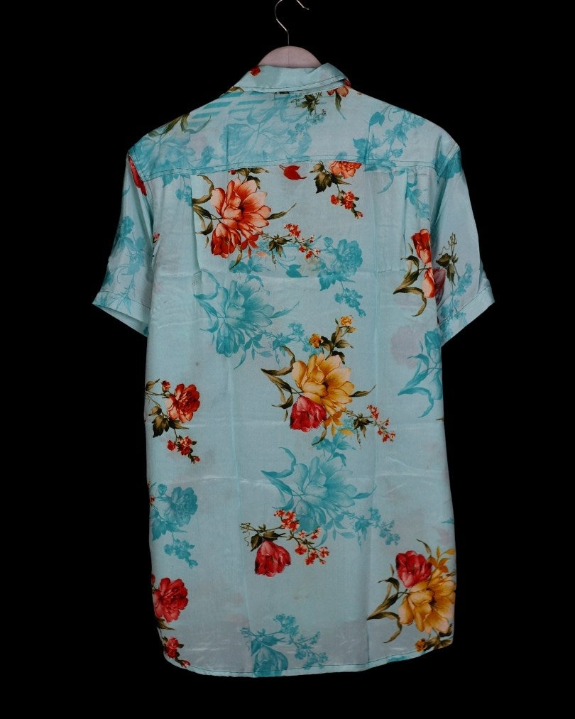 INDIWAII OVERSIZE HEMD SEIDE - 12 / M