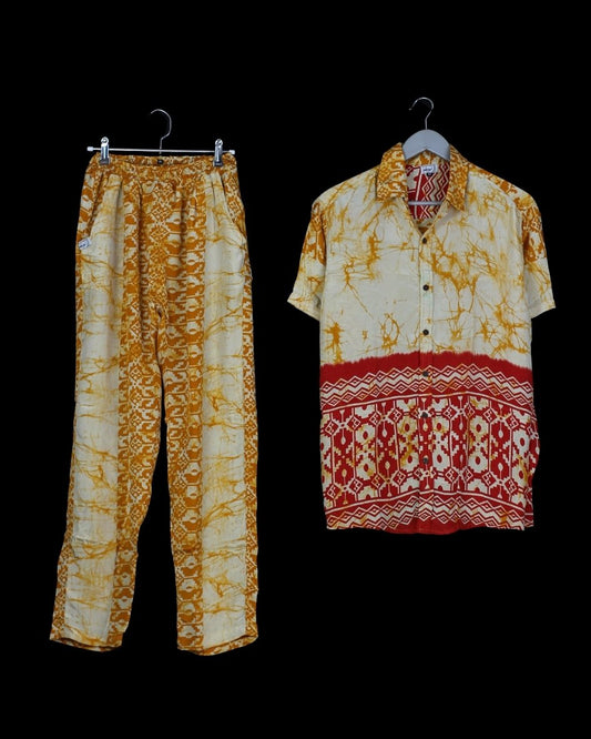 INDIWAII SET PANT - SHORT SLEEVE SHIRT  9 - M
