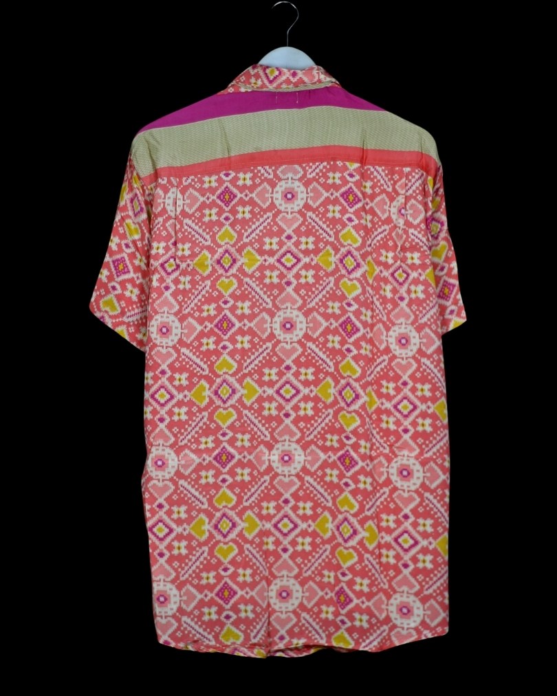INDIWAII OVERSIZE HEMD SEIDE - 16 / L