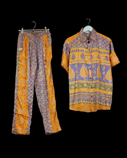 INDIWAII SET PANT - SHORT SLEEVE SHIRT  12 - L
