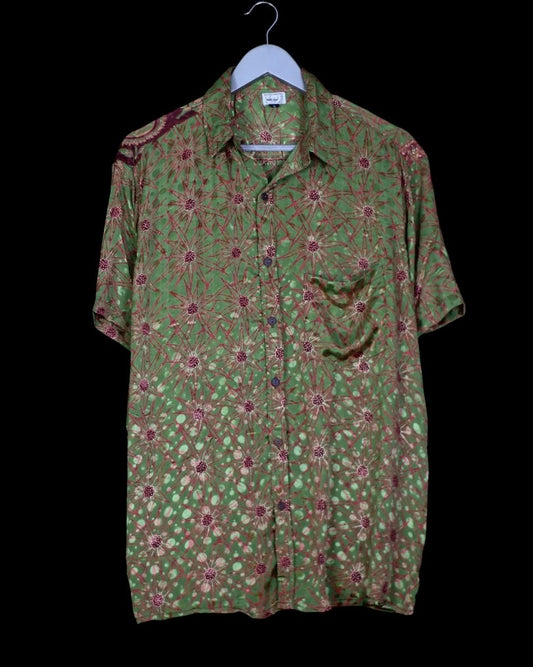 INDIWAII OVERSIZE HEMD SEIDE - 18 / L