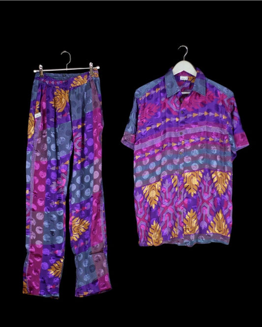 INDIWAII SET PANT - SHORT SLEEVE SHIRT  13 - L