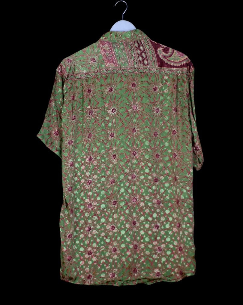 INDIWAII OVERSIZE HEMD SEIDE - 18 / L