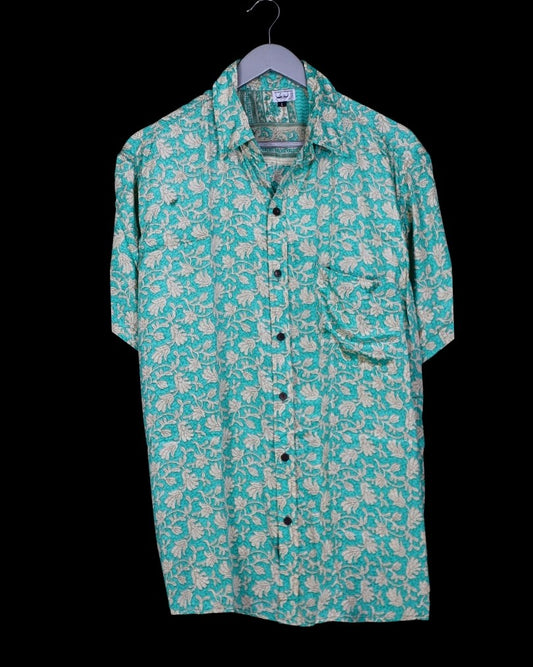 INDIWAII OVERSIZE HEMD SEIDE - 21 / XL