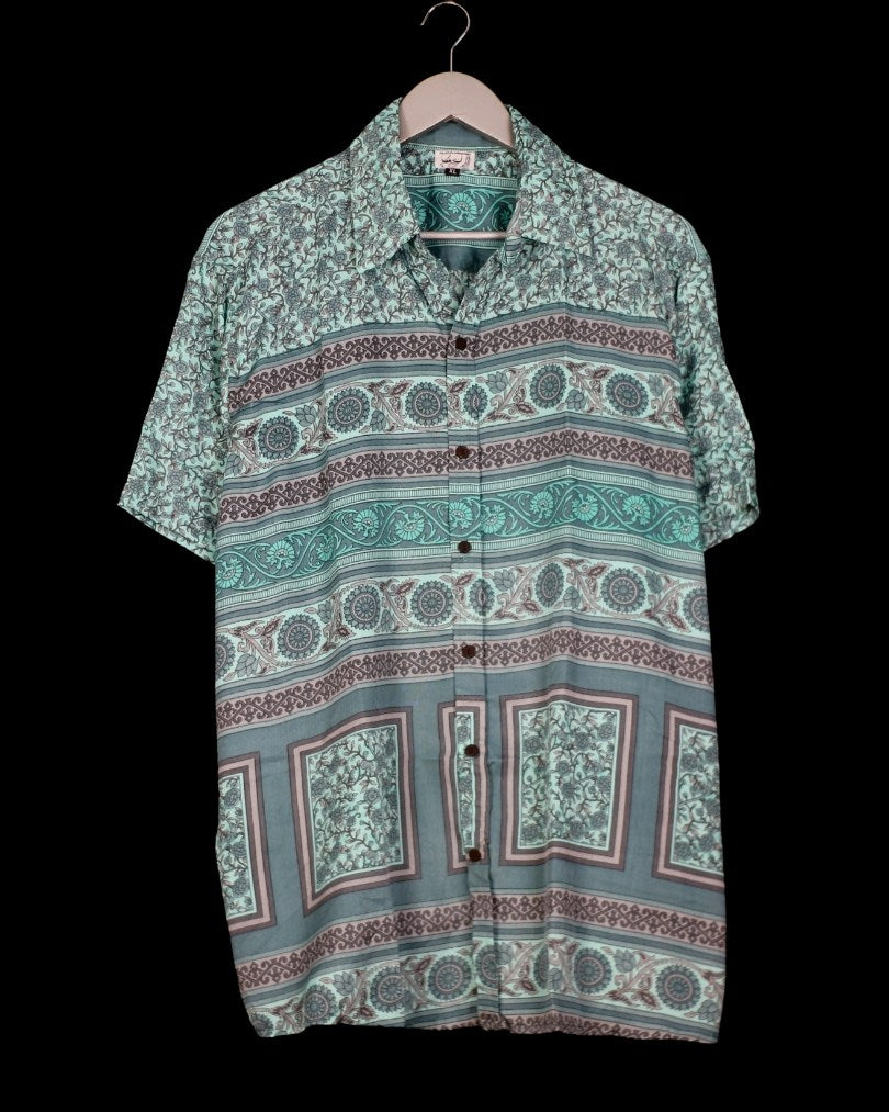 CAMISA OVERSIZE DE SEDA INDIWAII - 23 / XL