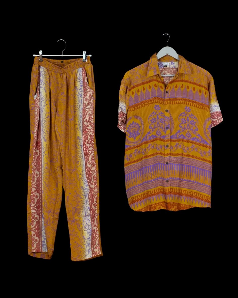 INDIWAII SET HOSE - KURZARMSHIRT 17 - XL