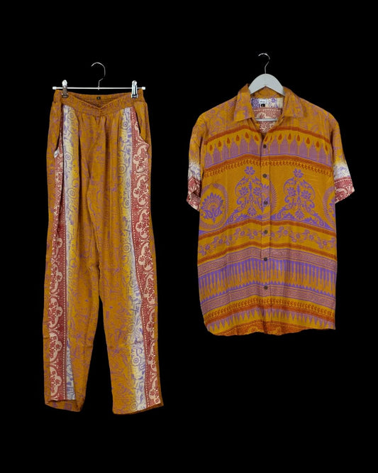 INDIWAII SET PANT - SHORT SLEEVE SHIRT  17 - XL