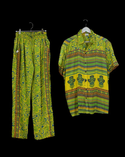 INDIWAII SET PANT - SHORT SLEEVE SHIRT  19 - XL