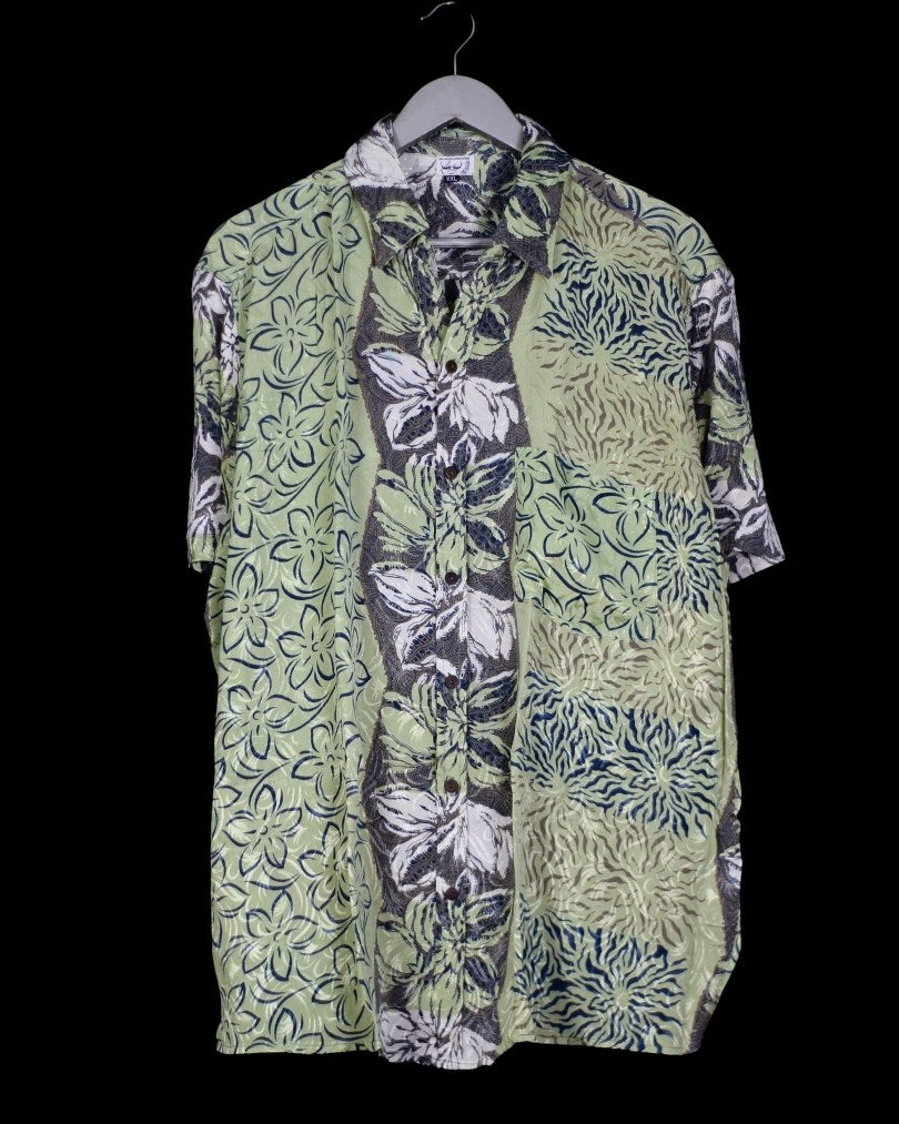 INDIWAII OVERSIZE HEMD SEIDE - 27 / XXL