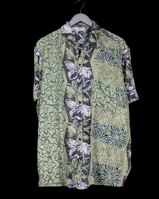 INDIWAII OVERSIZE HEMD SEIDE - 27 / XXL