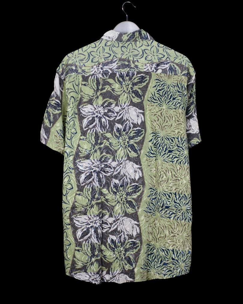 INDIWAII OVERSIZE HEMD SEIDE - 27 / XXL