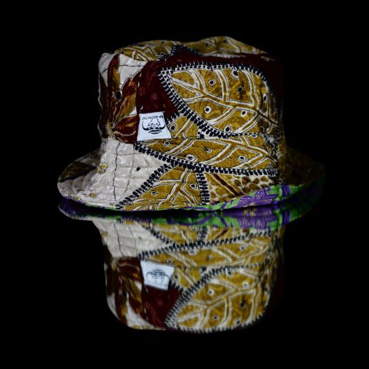Coco HAT 61/ M-L   - REVERSIBLE bucket HAT SILK