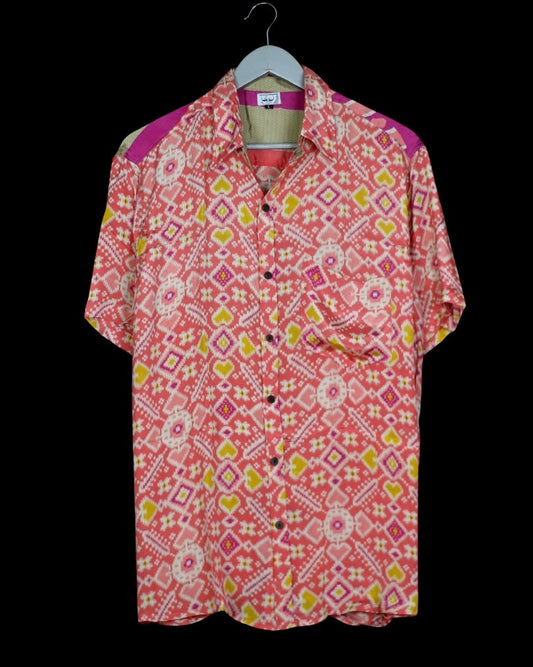INDIWAII OVERSIZE HEMD SEIDE - 16 / L